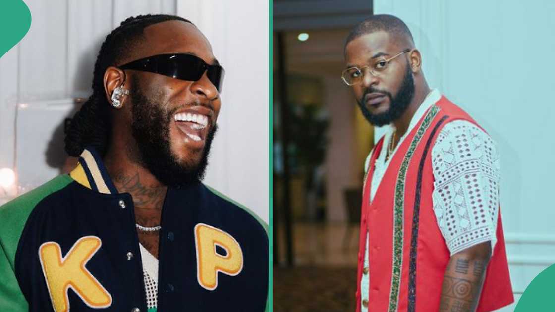 Protest: Burna Boy gives African Giant title to Falz.