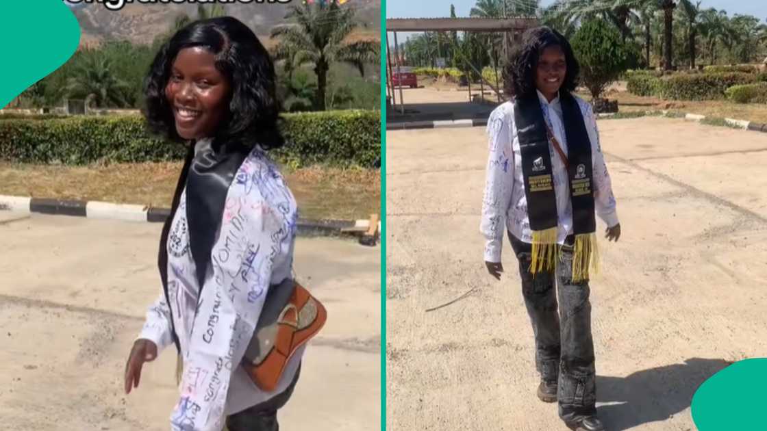 The Nigerian graduate said she was alone in her department at the university. The Nigerian graduate said she was alone in her department at the university.