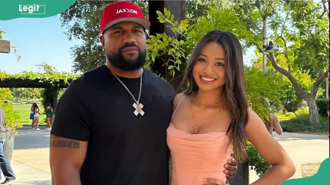 Naname Nakia Jackson and her father, Rampage, posing together outdoors Naname Nakia Jackson and her father, Rampage, posing together outdoors