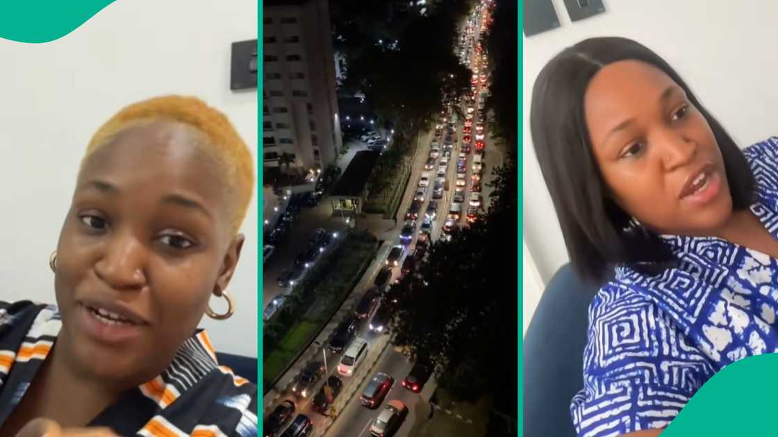 Woman shares when she arrived home due to Lagos traffic. Woman shares when she arrived home due to Lagos traffic.