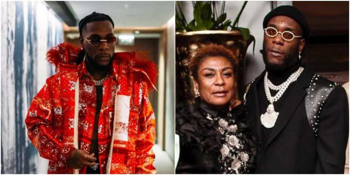 Burna Boy and his mum Burna Boy and his mum