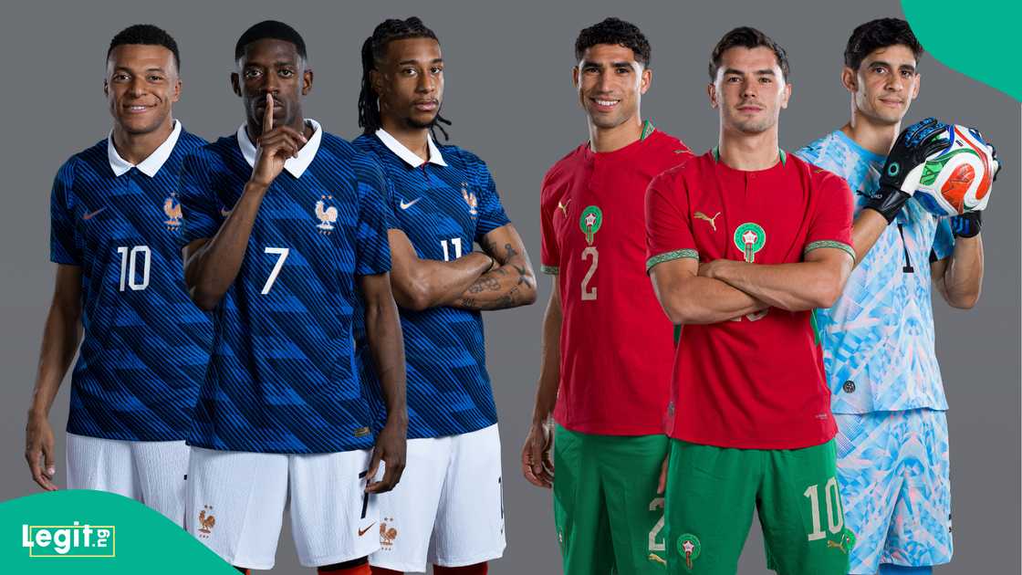 France vs Morocco official team pose for FIFA World Cup 2026 Quarter-Final. Photo by FIFA France vs Morocco official team pose for FIFA World Cup 2026 Quarter-Final. Photo by FIFA