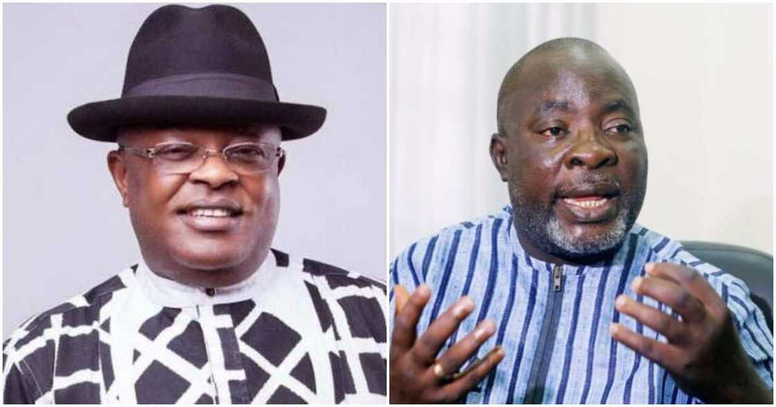 Da sannu, 'yan Najeriya za su san dalilin da yasa Umahi ya koma APC, PDP Da sannu, 'yan Najeriya za su san dalilin da yasa Umahi ya koma APC, PDP