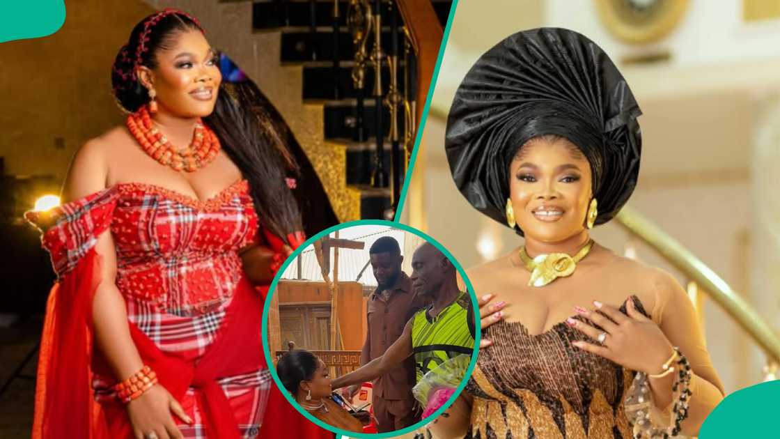 Ruby Ojiakor shows off gifts from her father-in-law