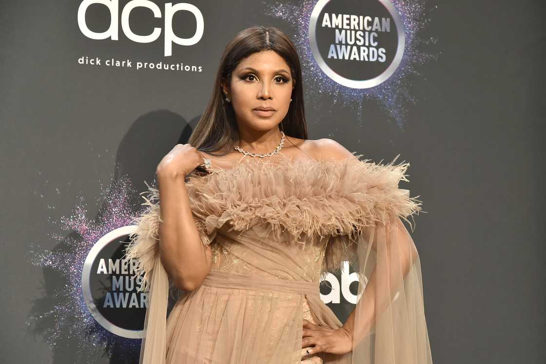 Toni Braxton attends the Annual American Music Awards® - Press Room astatine  Microsoft Theatre successful  Los Angeles, California