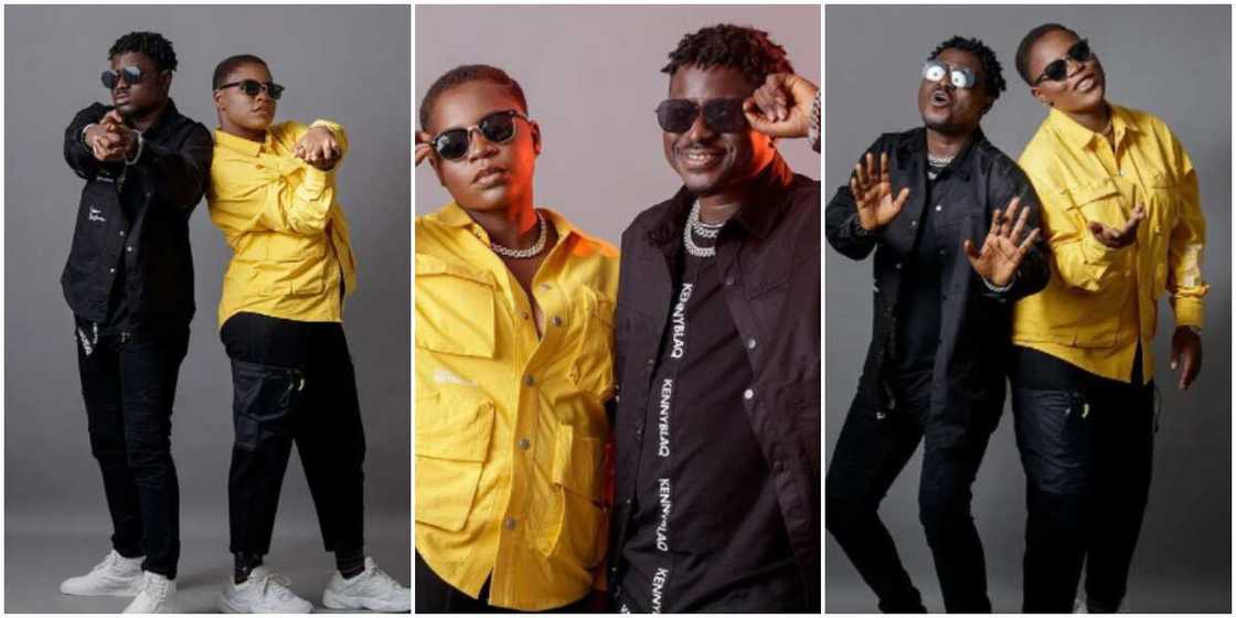 Comedian Kennyblaq and twin sister Comedian Kennyblaq and twin sister