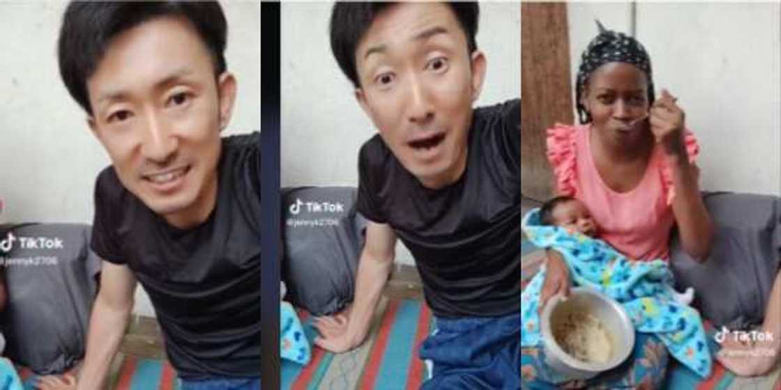 "Beautiful Family": Oyinbo Man Shows Off His African Wife in Viral Video "Beautiful Family": Oyinbo Man Shows Off His African Wife in Viral Video