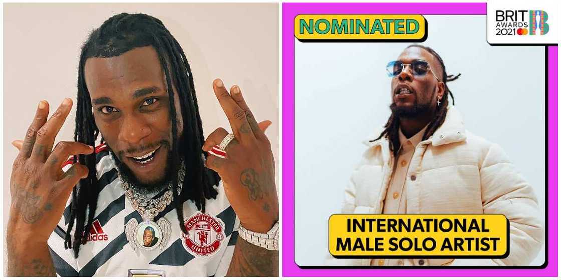 Grammy-Winning Singer Burna Boy Bags International Male Solo Artist Nomination at 2021 BRIT Awards