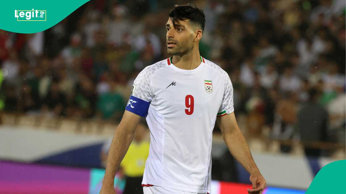 Mehdi Taremi, North Korea, Azadi Sports Complex, Tehran, Iran, 2026 FIFA World Cup qualifier. Mehdi Taremi, North Korea, Azadi Sports Complex, Tehran, Iran, 2026 FIFA World Cup qualifier.