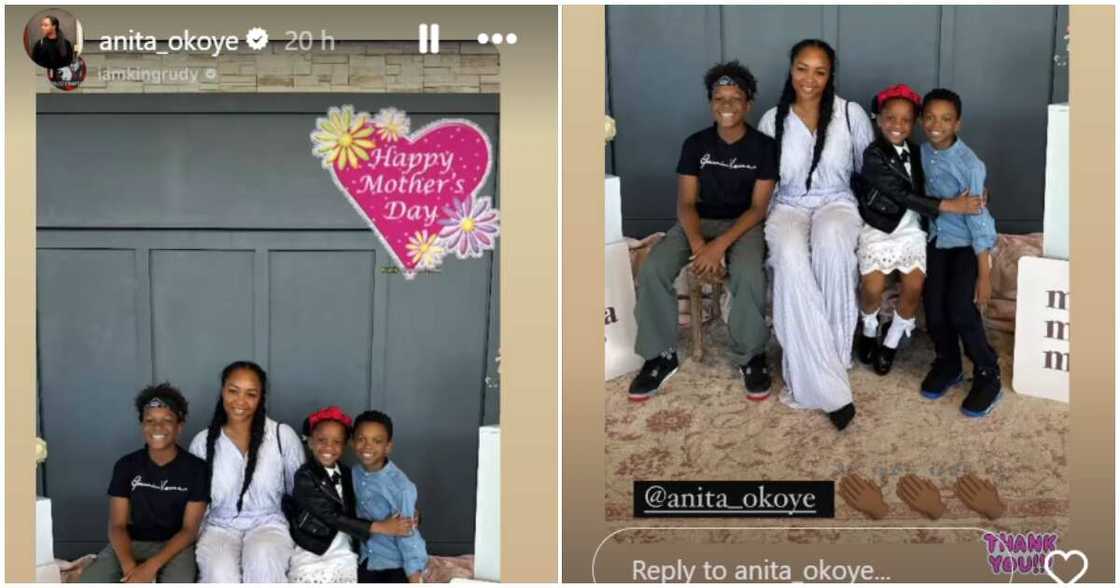 Screenshot of Paul Okoye's Mother's Day message to his ex-wife, Anita