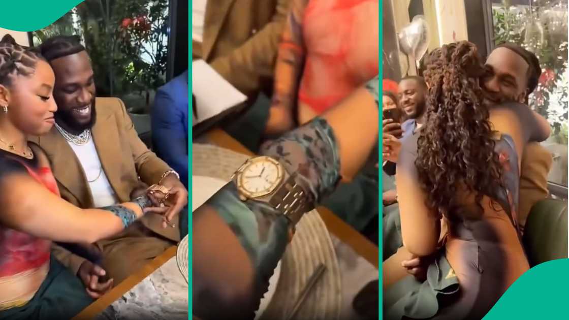 Chloe Bailey returns to Lagos before Valentine's Day and gets expensive wristwatch from Burna Boy