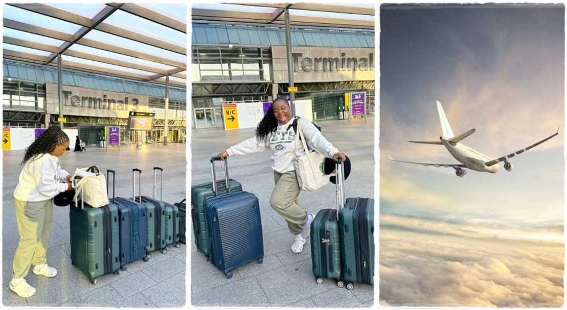 Photos of a Vee, a lady moving to USA for her PhD studies.