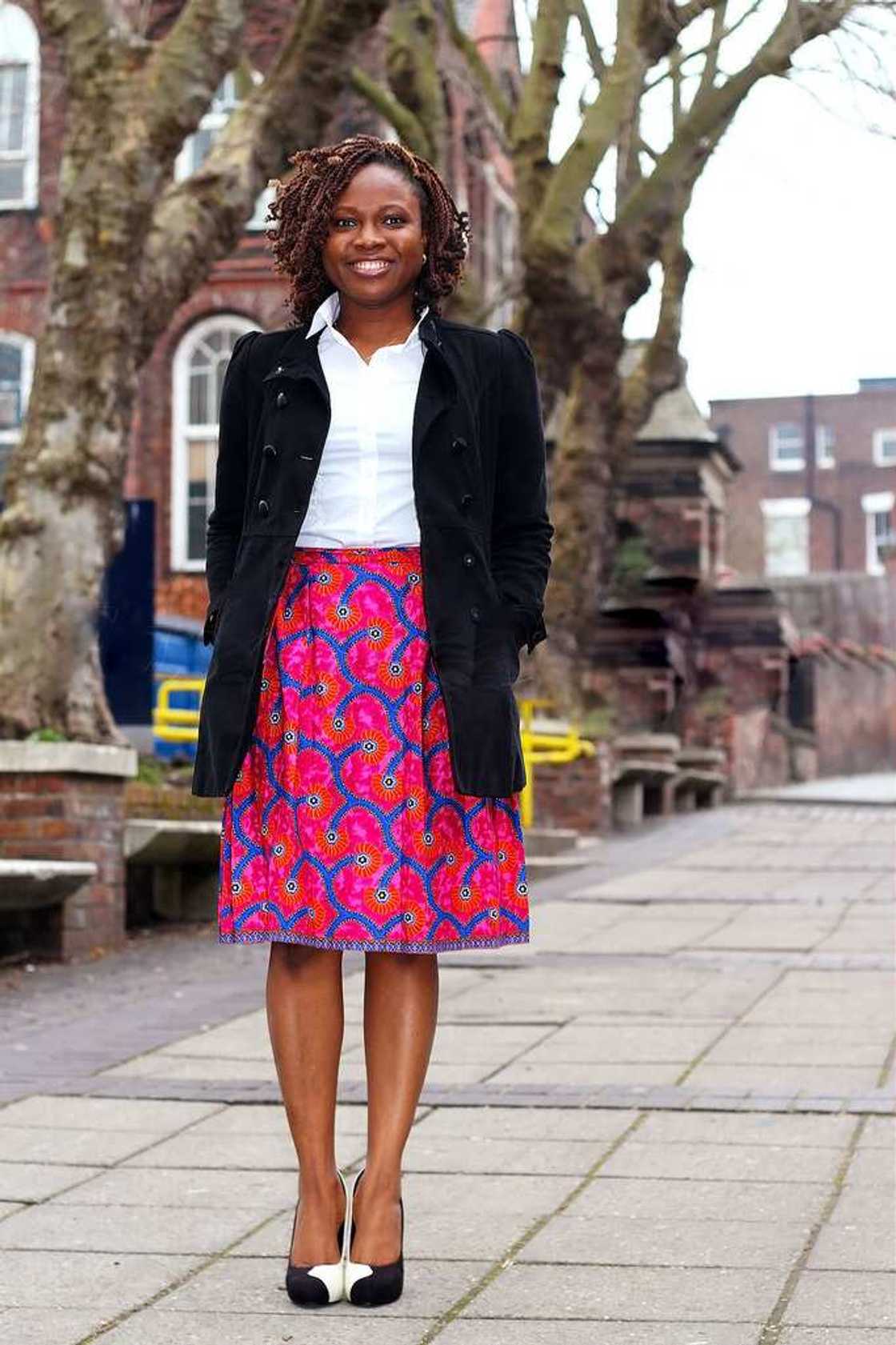 bright ankara skirt