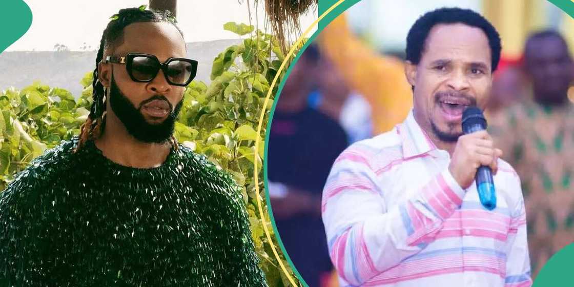 Flavour and Odumeje greet themselves in strange way. Flavour and Odumeje greet themselves in strange way.