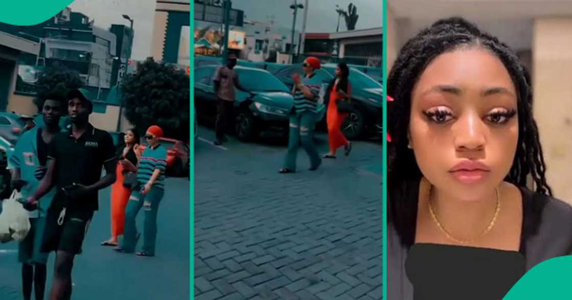 Lady meets Regina Daniels in Lekki.