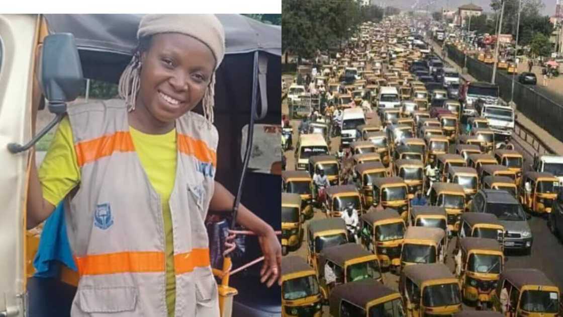 Nigerian woman starts riding keke to feed her children