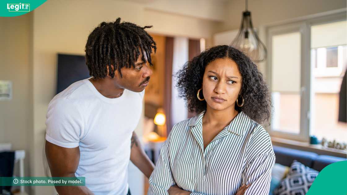 A Nigerian man cries out in his neighbourhood as his first wife refused to leave the marriage after he married another woman. A Nigerian man cries out in his neighbourhood as his first wife refused to leave the marriage after he married another woman.