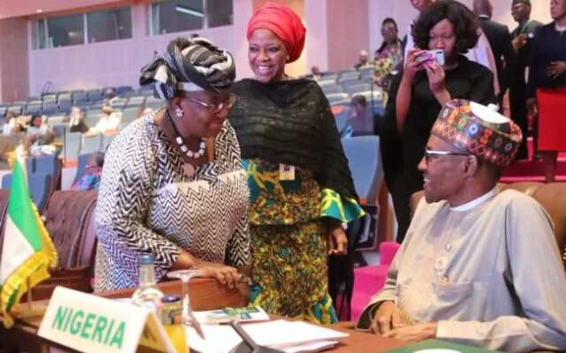 Shugaba Buhari: Okonjo-Iweala ta daga sunan Najeriya a duniya Shugaba Buhari: Okonjo-Iweala ta daga sunan Najeriya a duniya