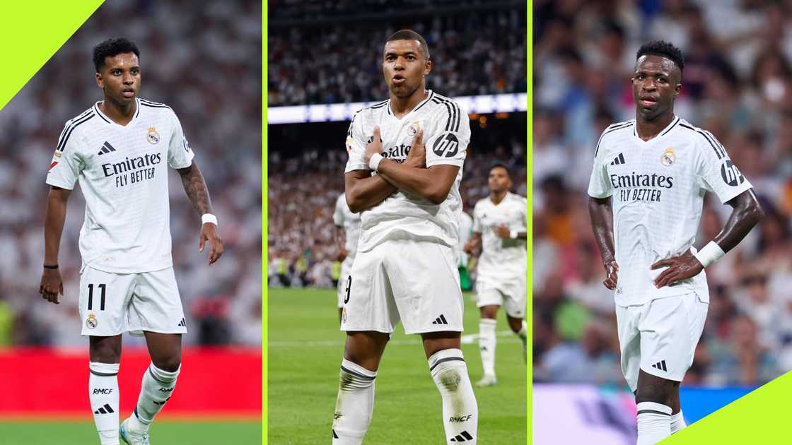 Rodrygo de Goes, Kylian Mbappe and Vinicius Junior have struggled to hit the ground running since the start of La Liga. Rodrygo de Goes, Kylian Mbappe and Vinicius Junior have struggled to hit the ground running since the start of La Liga.