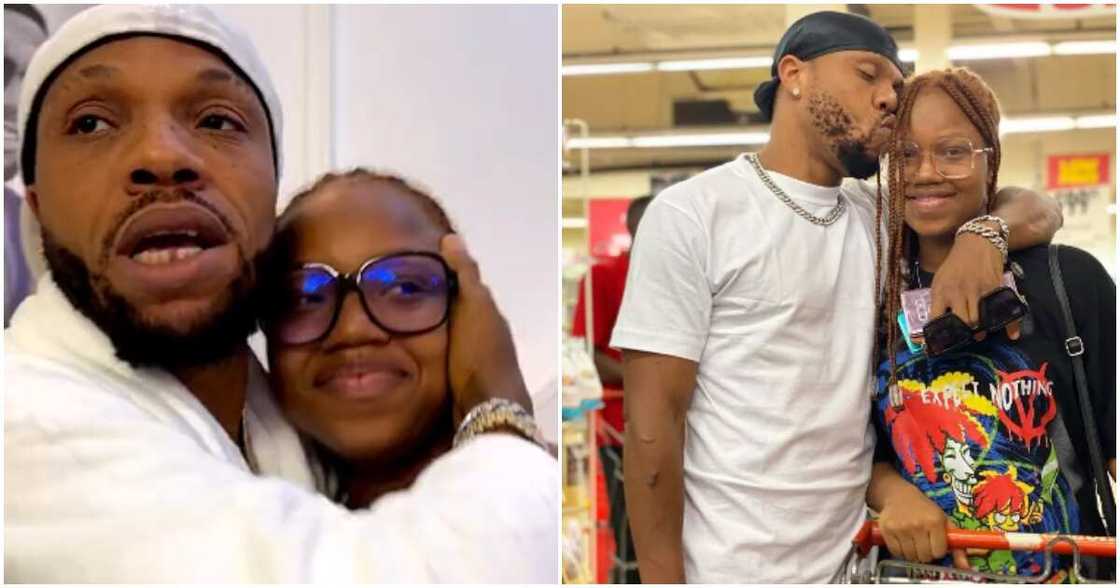 Actor Charles Okocha and his daughter Actor Charles Okocha and his daughter