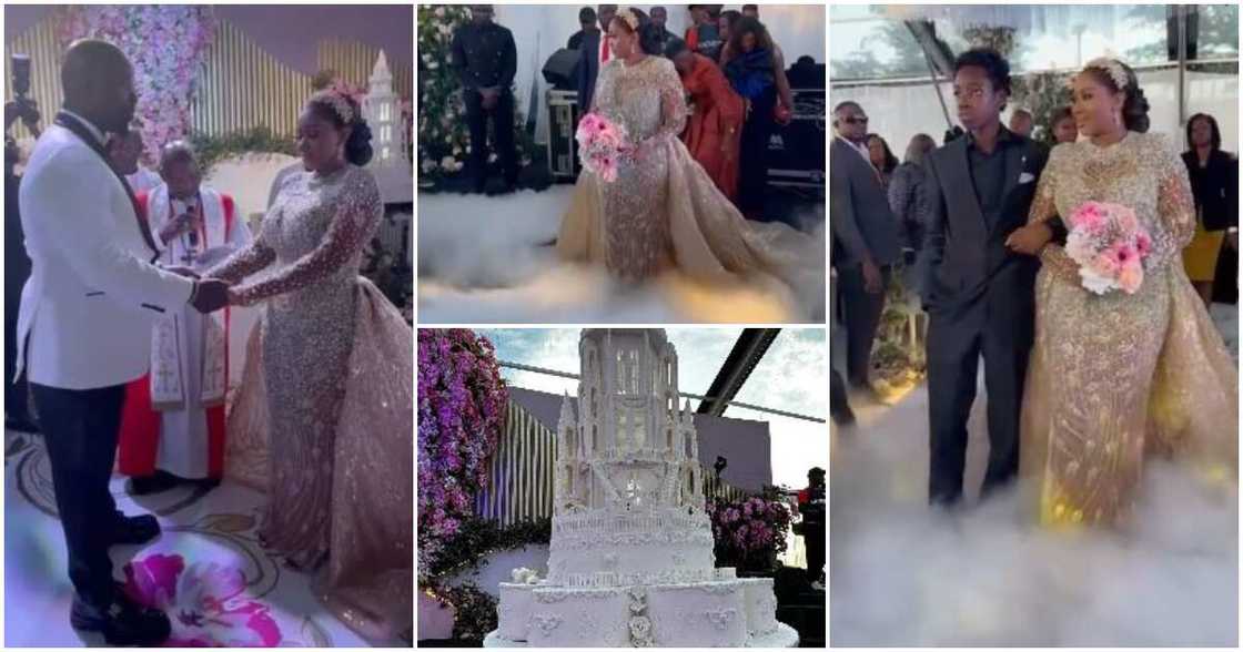 Billionaire Obi Cubana exchanges vows with his beautiful wife