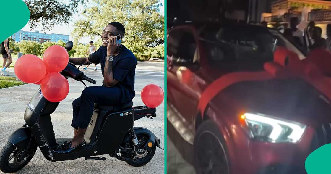 Shank Comics buys himself a brand-new Mercedez Benz. Shank Comics buys himself a brand-new Mercedez Benz.