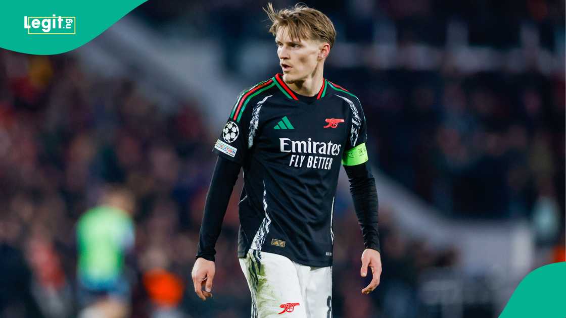 Martin Odegaard, Arsenal, PSV Eindhoven, Phillips Stadium, Eindhoven, Netherlands, UEFA Champions League.