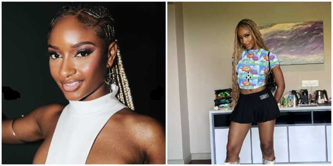 Ayra Star/Mini skirts/Nigerian musician Ayra Star/Mini skirts/Nigerian musician