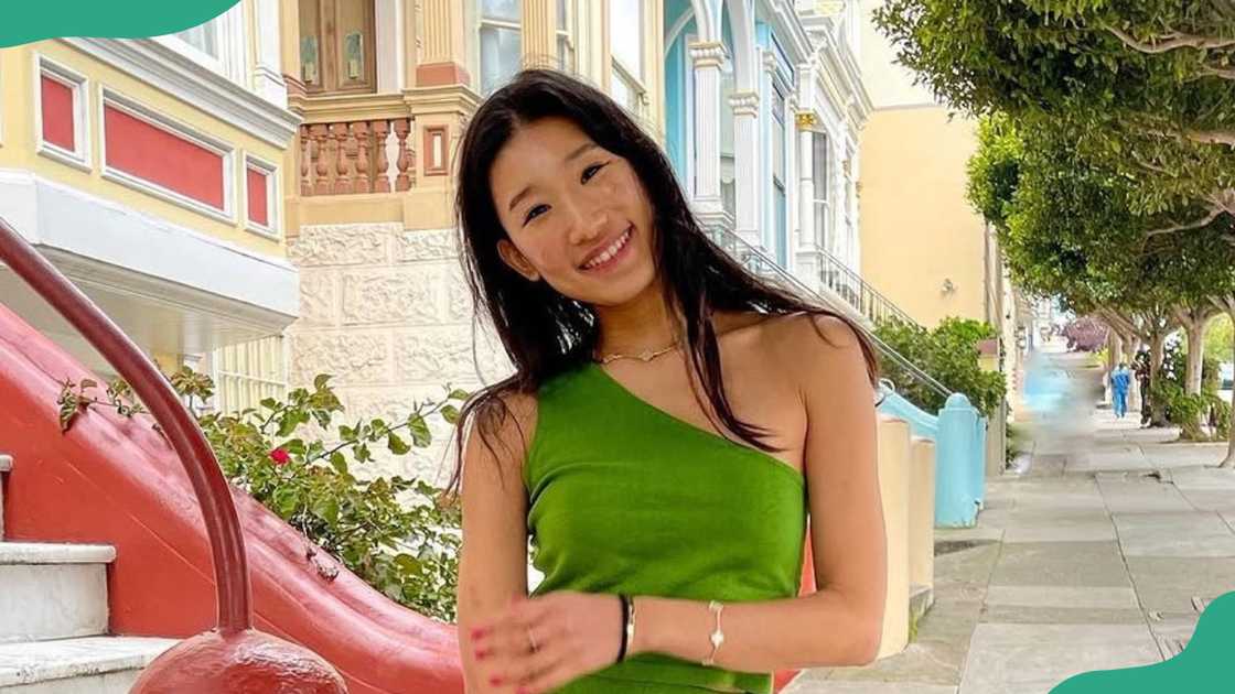 Rebecca Ma smiles as she poses Rebecca Ma smiles as she poses