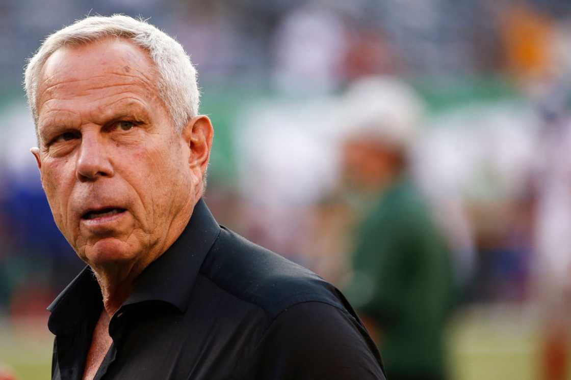 Steve Tisch looks on during a game at MetLife Stadium Steve Tisch looks on during a game at MetLife Stadium