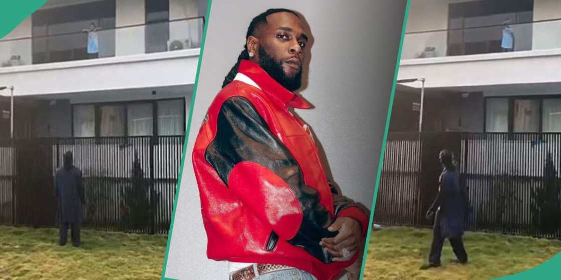 Video of Burna Boy talking to his neighbour's daughter goes viral Video of Burna Boy talking to his neighbour's daughter goes viral