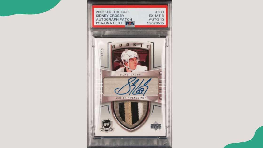 2005 Upper Deck The Cup Sidney Crosby Rookie Patch Autograph /99 2005 Upper Deck The Cup Sidney Crosby Rookie Patch Autograph /99
