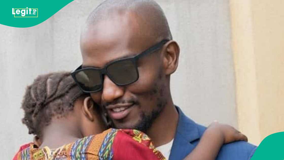 Dadiyata and his wife, Khadija Ahmad Lame, with their two daughters.