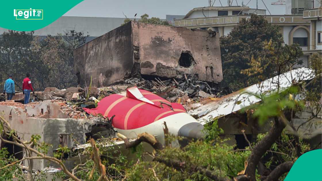 Air India plane that crashed in Ahmedabad. Air India plane that crashed in Ahmedabad.