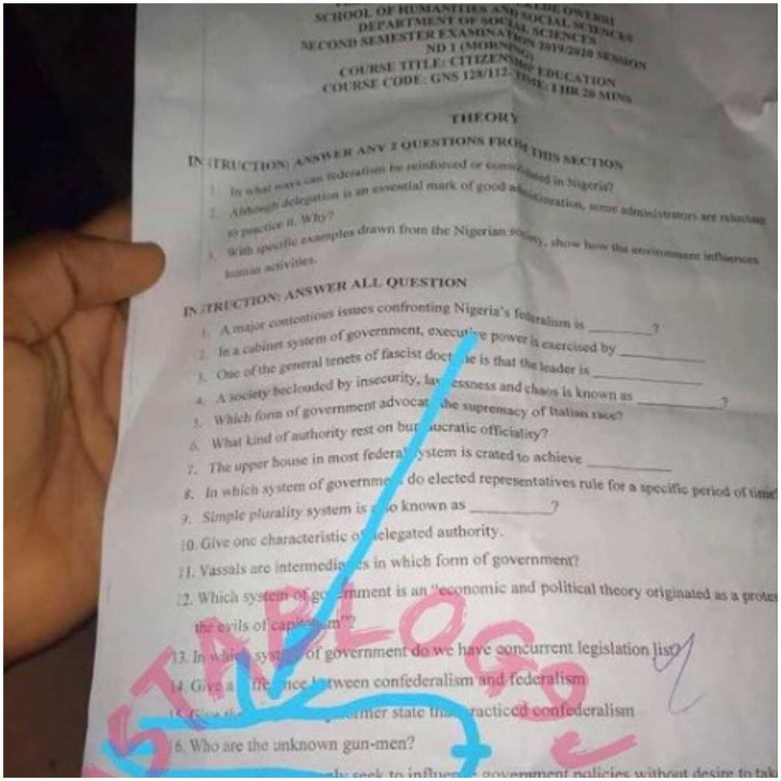 The question is circled on the paper. The question is circled on the paper.
