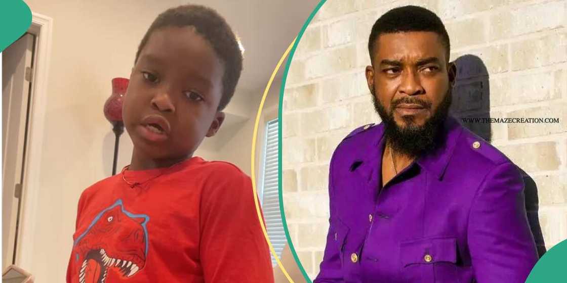 Chidi Mokeme and son