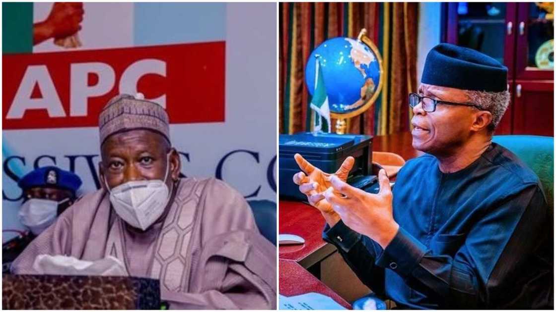 Haduwar Ganduje da Osinbajo a Abuja: An bayyana batutuwan da suka tattauna akai Haduwar Ganduje da Osinbajo a Abuja: An bayyana batutuwan da suka tattauna akai