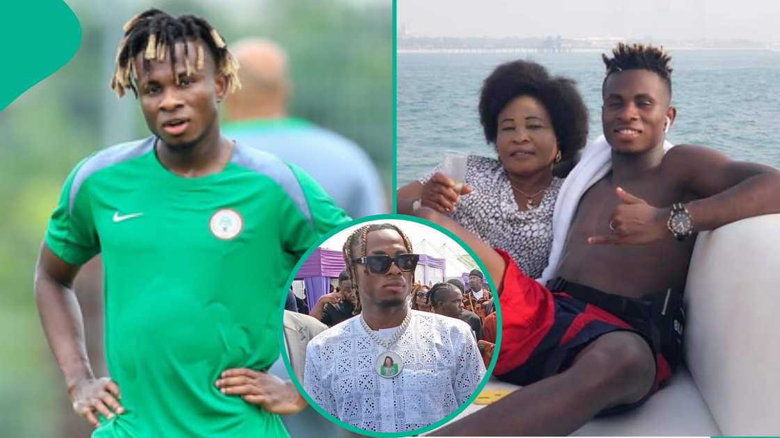 Footballer Samuel Chukwueze buries his late mother in Abia state. Footballer Samuel Chukwueze buries his late mother in Abia state.