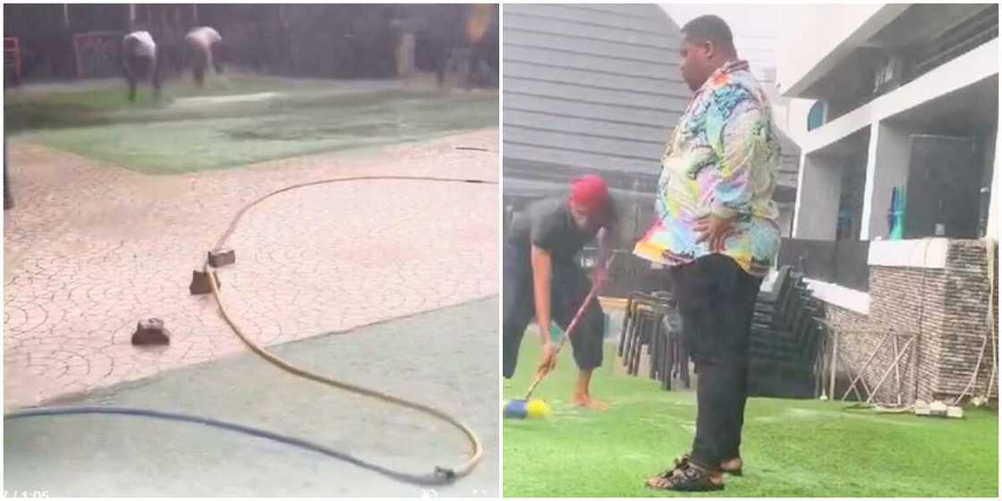 Cubana Chiefpriest pays for rain in Asaba Cubana Chiefpriest pays for rain in Asaba