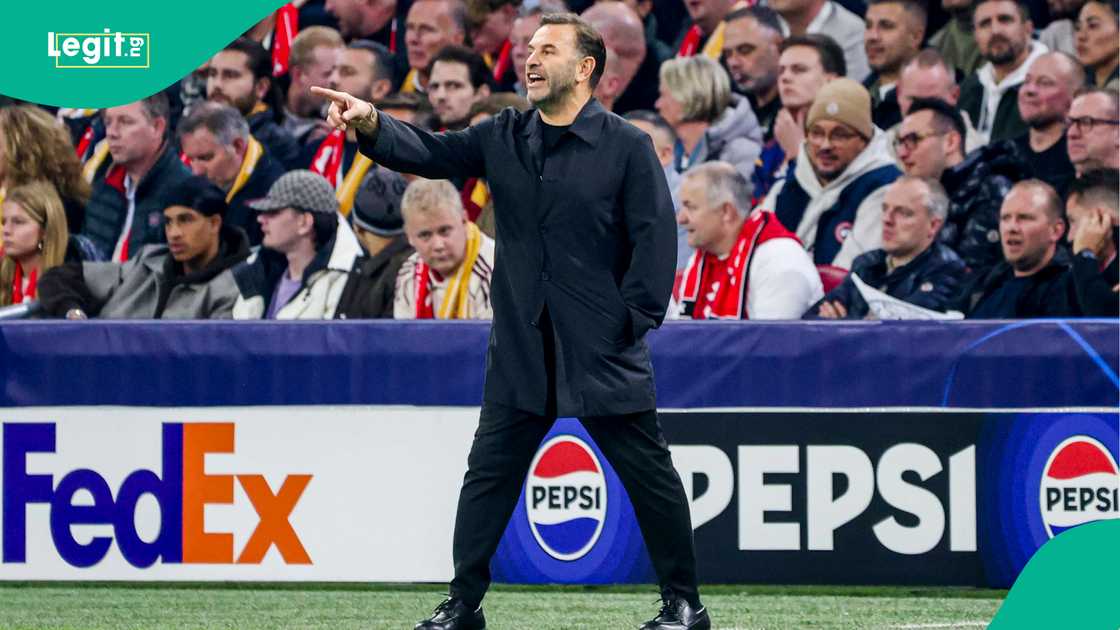 Okan Buruk, Galatasaray, Ajax, UEFA Champions League, Johan Cruyff Arena. Okan Buruk, Galatasaray, Ajax, UEFA Champions League, Johan Cruyff Arena.