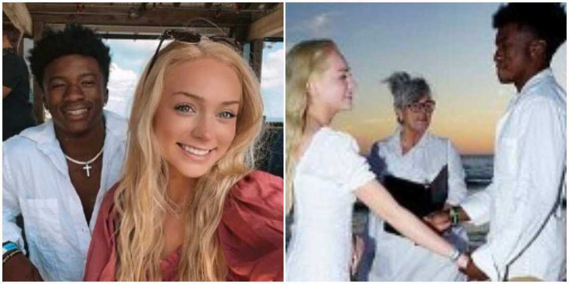 Oyinbo teen marries 20-year-old man after two weeks of dating and without her parents knowledge Oyinbo teen marries 20-year-old man after two weeks of dating and without her parents knowledge