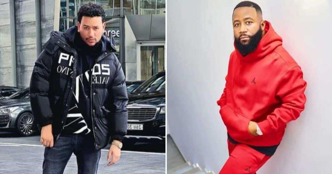Caasper Nyovest and AKA were seen being friendly at a celebrity soccer match Caasper Nyovest and AKA were seen being friendly at a celebrity soccer match
