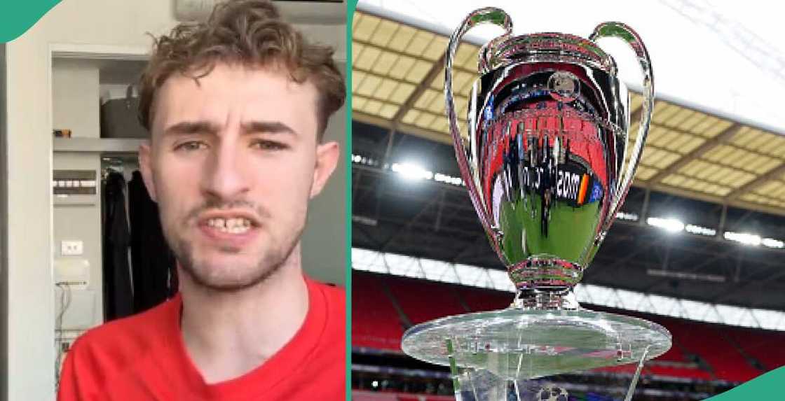 Caucasian with accurate football predictions gives scoreline of Real Madrid versus Dortmund Champions League final Caucasian with accurate football predictions gives scoreline of Real Madrid versus Dortmund Champions League final