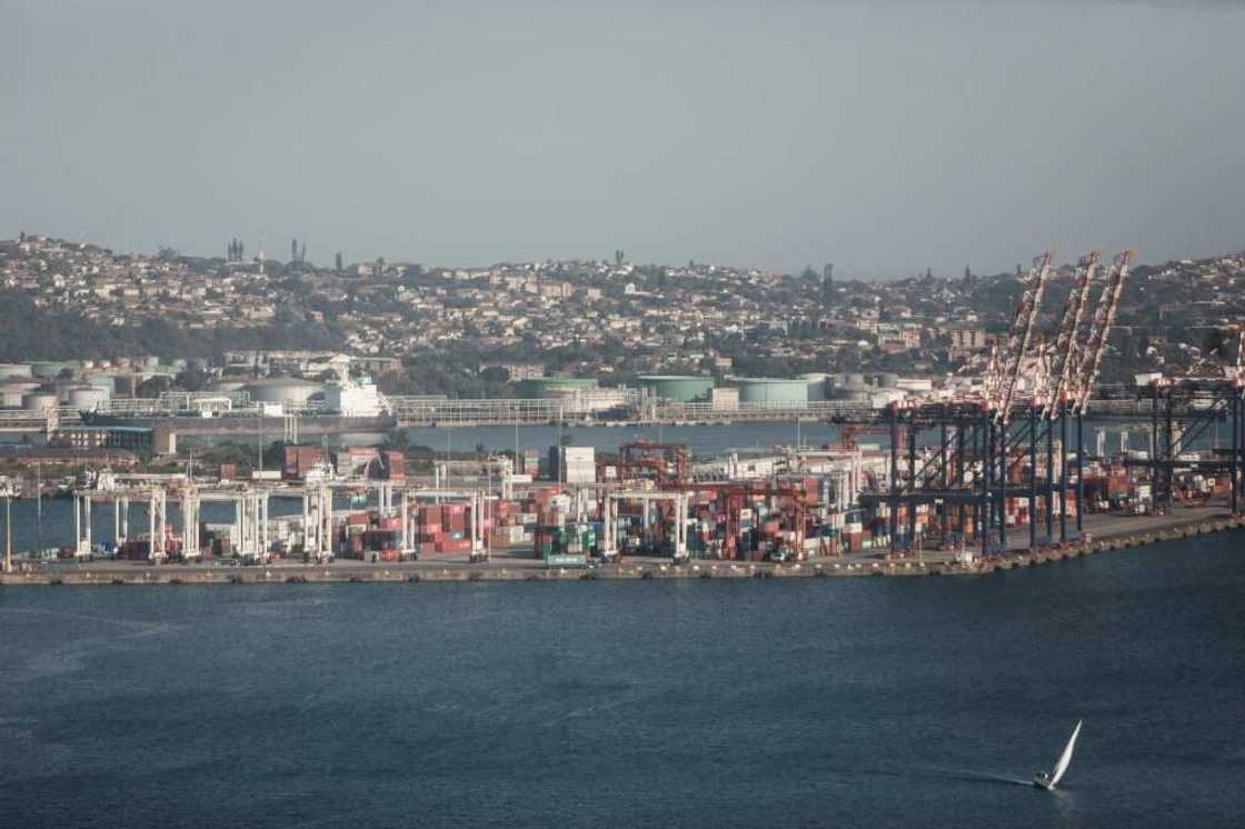 Dozens of container ships are stuck outside Durban port as bad weather and systems breakdowns hit its operations Dozens of container ships are stuck outside Durban port as bad weather and systems breakdowns hit its operations