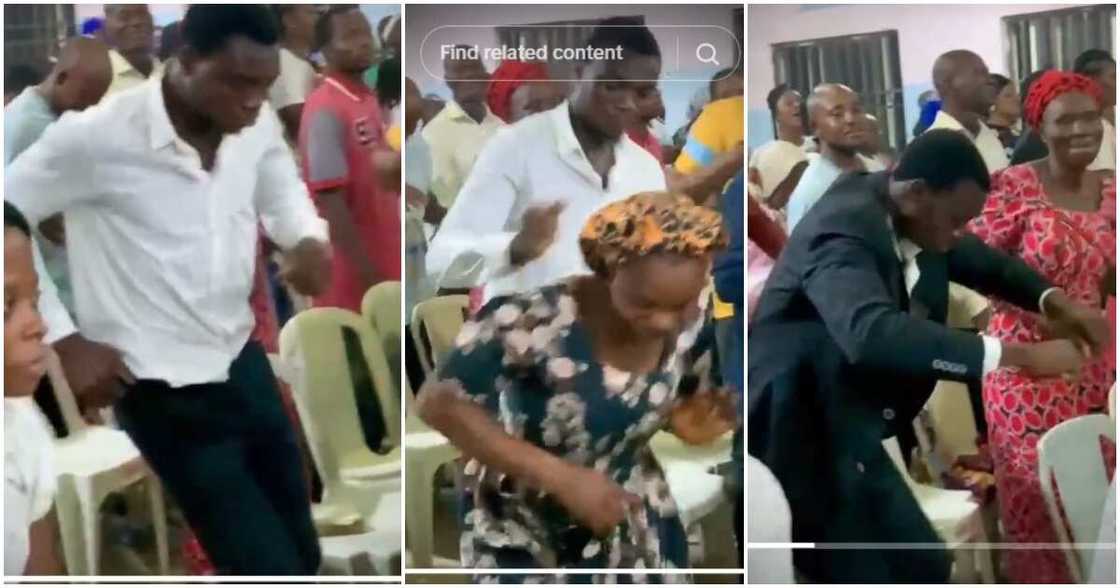 Rock, man, lady, dance, church Rock, man, lady, dance, church