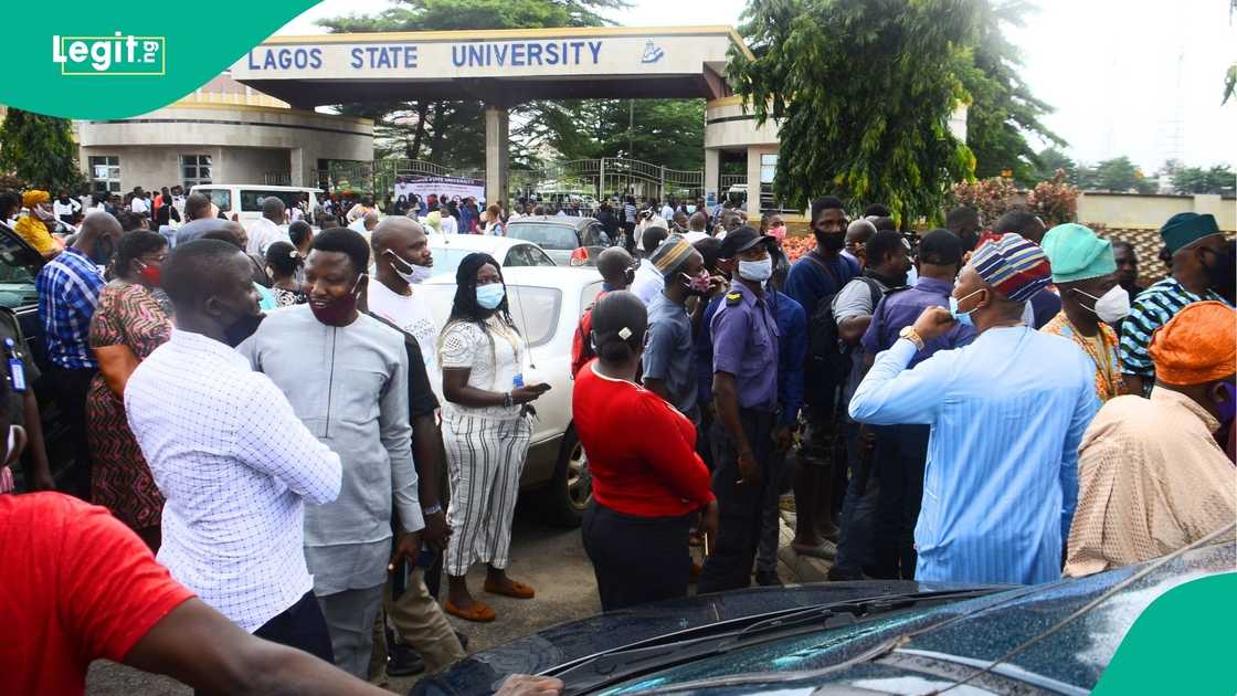 University campus in Nigeria showing signs of decay and underfunding.