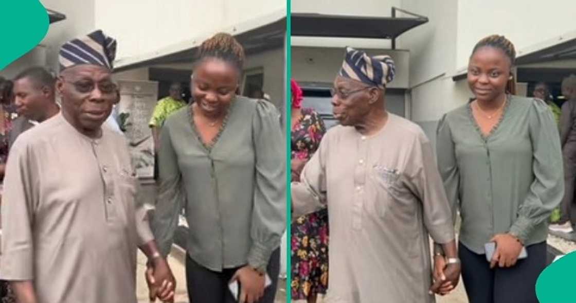 Corps member who met Olusegun Obasanjo at her PPA shares her joy.