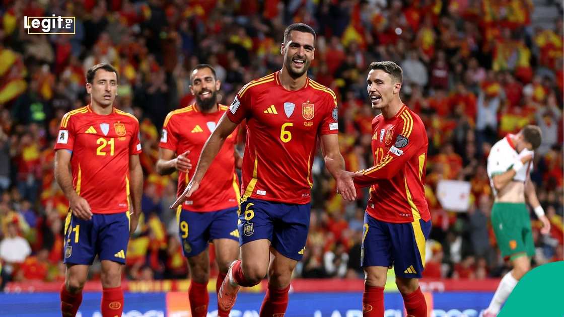 Spain, World Cup, FIFA, Football, Europe, Mikel Merino. Spain, World Cup, FIFA, Football, Europe, Mikel Merino.