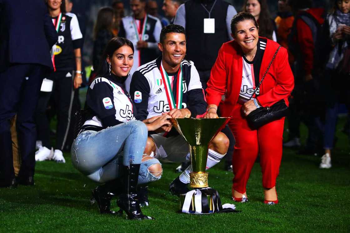 Cristiano Ronaldo and his family