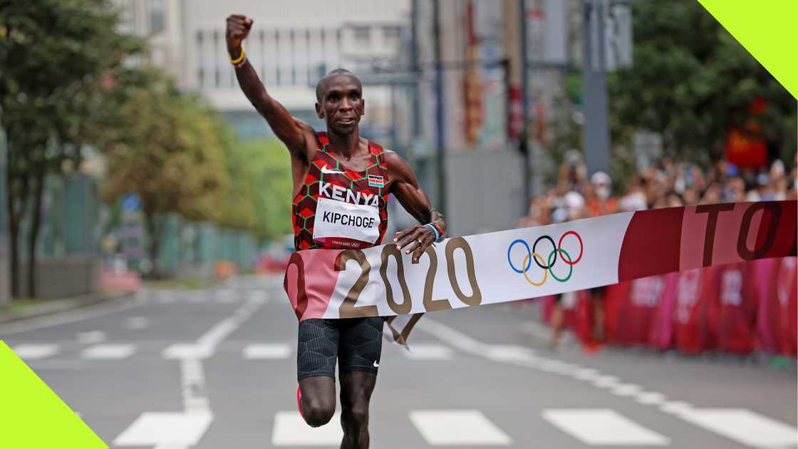 Eliud Kipchoge at the 2020 Olympics Eliud Kipchoge at the 2020 Olympics